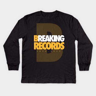 Bruins breaking records Kids Long Sleeve T-Shirt